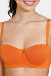 Zivame Beautiful Basics Padded Wired Medium Coverage Strapless Bra - Apricot Orange2 — thumbnail 6